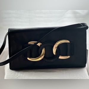 Michael Kors oversized clutch-Black with Gold embellishment